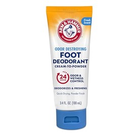 Desodorante de Crema a Polvo Arm & Hammer para Pies, Protección de 24 Horas contra el Olor y Humedad, Antitranspirante Efectivo y de Larga Duración, A