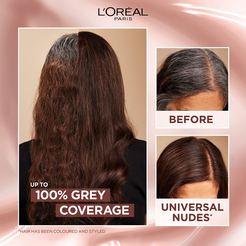 L’Oréal Paris Ammonia Free Permanent Hair Dye, 1U Universal Black,