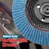 EZARC Flap Discs 80 Grit, 4 1/2 x 7/8-Inch Flap