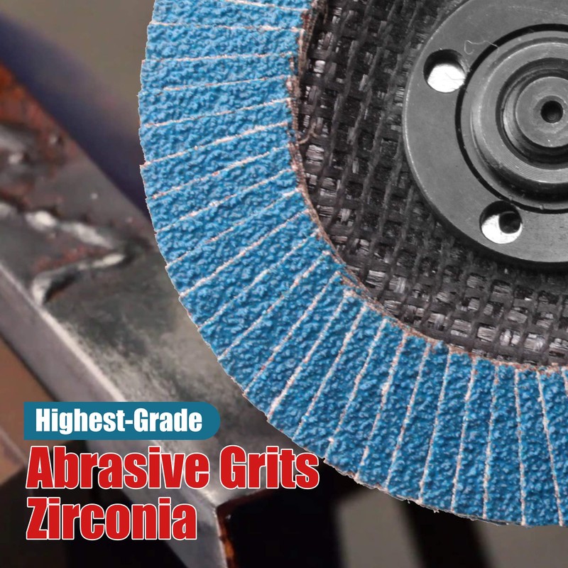 EZARC Flap Discs 80 Grit, 4 1/2 x 7/8-Inch Flap