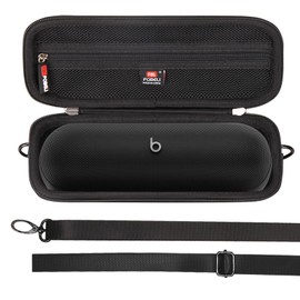 FBLFOBELI Hard Carrying Case Compatible with Beats Pill 2024 Wireless Bluetooth Speaker, Protective Case with Shoulder Strap (Black)