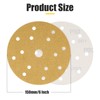 150mm Sanding Discs, 6inch 15-Hole Hook and Loop Sandpaper for