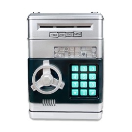 Nicheez Coin Bank with Dial Lock ATM Money Bank (Silver)