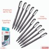 OMEGA Triad-TC Ballpoint Pens, BLACK, Fine Point (0.7 mm), Pack