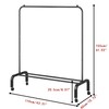 OTROUWORHT Rolling Clothes Rack Metal Clothing Rack with Wheels Garment