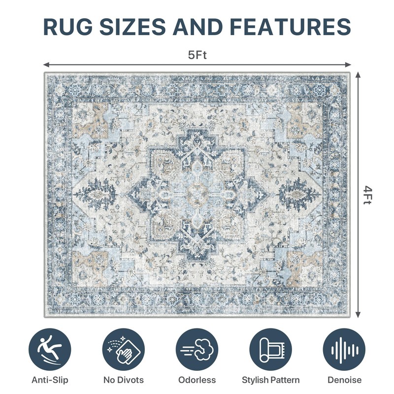 48"x60" Office Chair Mat for Hardwood Tile Floor, Under Desk