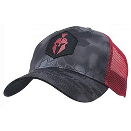 Kryptek Spartan Trucker Hat, Typhon/Red, OS, 19SPATHTRE