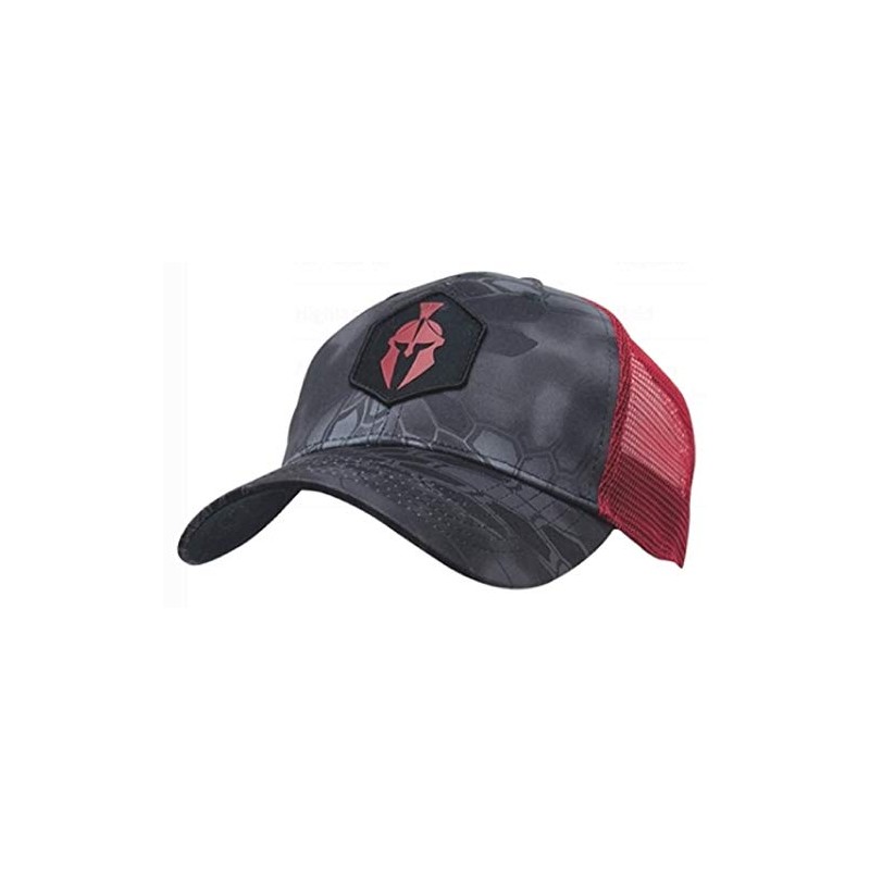 Kryptek Spartan Trucker Hat, Typhon/Red, OS, 19SPATHTRE