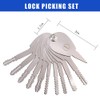 30-Piece Lock Picking Set, Stainless Steel Multifunctional Door Lock Key,