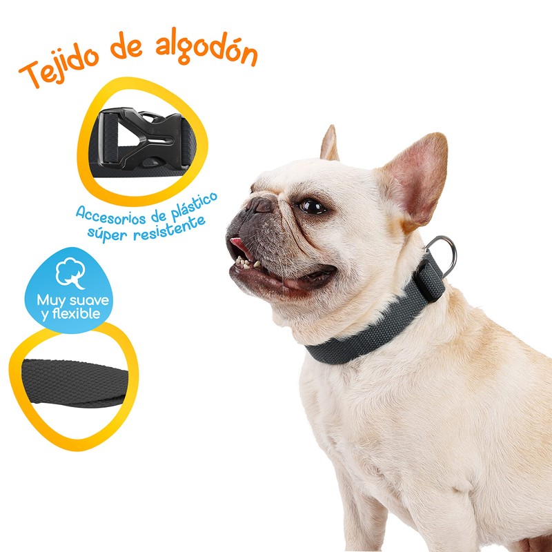 MASCRETTA Collar para Perro con diseño Ajustable de Algodón Compatible