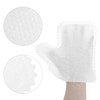 QWORK White Microfiber Dusting Gloves, 60 Pieces Dusting Mitt, Wipes