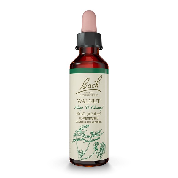 Bach Original Flower Remedies, Walnut for Adapting to Change, Natural Homeopathic Flower Essence, Holistic Wellness and Stress Relief, Vegan, 20mL Dropper