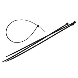 Faithfull Cable Ties Black 250mm X 4.8mm Pack of 100
