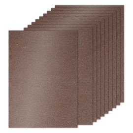 PATIKIL 20Sheets Brown Glitter Cardstock Paper, A4(8.3x11.7 Inch) 250gsm Premium Sparkly Paper Craft Cardstock Paper for Scrapbook Card Making DIY Art Projects Wedding Party