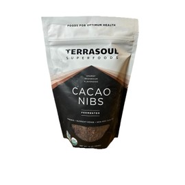 Terrasoul Superfoods Cacao Nibs, Fermented, 16 oz (454 g)