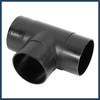 INFINAUTO 60mm Car 3 Way Air Ducting Elbow Pipe T