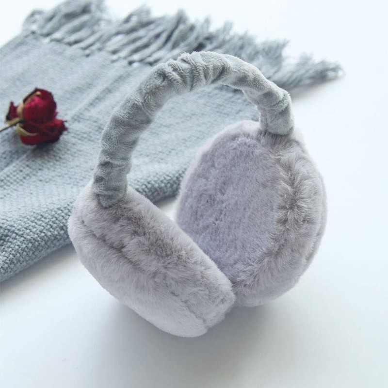 NICEYY Kids Earmuffs, Cold Protection, Winter, Ear Covers, Fluffy, Foldable,