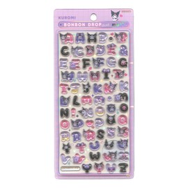 Sun-Star Stationery My Melody Sanrio Characters Goods Bonbon Drop Sticker Characters Kuromi S8815607