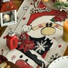 Artoid Mode Reindeer Santa Claus Snowflake Christmas Table Runner, Seasonal