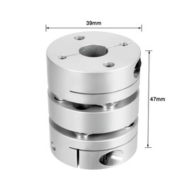 uxcell 12mmx12mm Clamp Tight Motor Shaft 2 Diaphragm Coupling Coupler