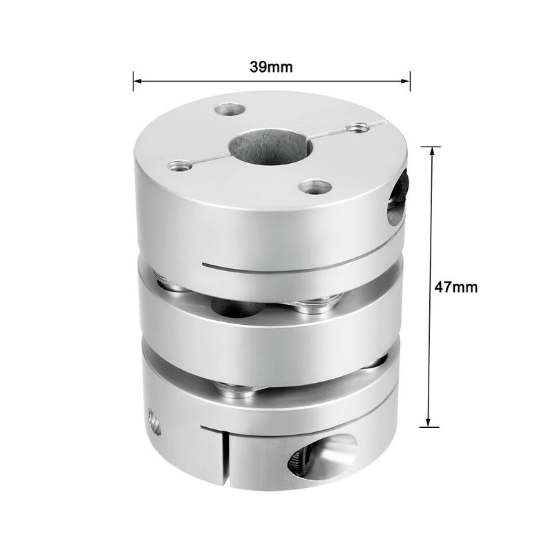 uxcell 12mmx12mm Clamp Tight Motor Shaft 2 Diaphragm Coupling Coupler