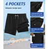 APTRO Men's Swimming Shorts Swimming Trunks with Inner Shorts Quick-Drying