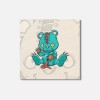 Unbranded Zombie Bear Animal 4'' X 4'' Square Wooden Coaster