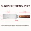 SUNRISE Stainless Steel Turner Spatula 8" x 3" Spatula