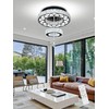 Flashing God Dia 12" Crystal Mini Chandelier Crystal Black Ceiling