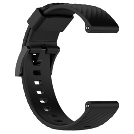 LOKEKE for Suunto 7 Replacement Band, 24mm Replacement Silicone Wrist Strap Band For Suunto 7/9/9 Baro / D5(Siliocne Black)