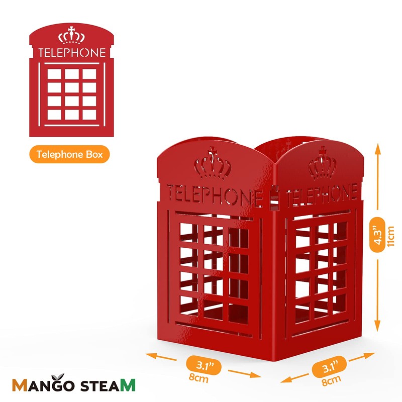 Mango Steam Metal Pen Holder, Stand for Desk - Pencil