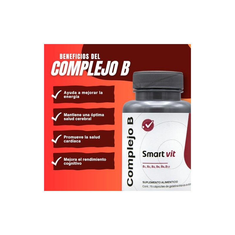 SMART VIT Paquete de 3 piezas Complejo B Smart Vit
