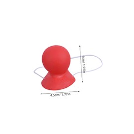 Garneck Set of 3 Clown Noses Red for Clown Nose with Elastic Band - Ideal for Costumes and Cosplay Props Perfect for Circus or Carnival