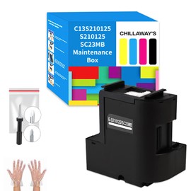 CHILLAWAY'S C13S210125 Maintenance Box | High-Yield Ink Tank for SureColor SC-F170, F100, F150 Dye Sublimation Printers | Easy to Install |