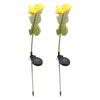 2Pcs Sunflower Solar Lights IP65 Waterproof Low Power Consumption LED