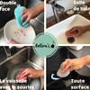 Washable Sponge Antibacterial Hygienic Reusable Double Sided Microfiber Cleaning Brush