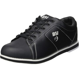 BSI Men’s 751 Classic Shoe - Lightweight Leather Bowling Shoes with Cushioned Support for Men, Black, 15.0