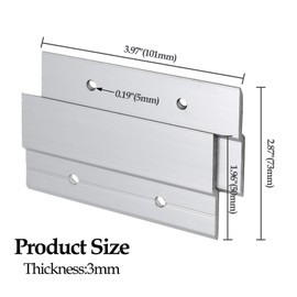 Zorfeter 4 Pairs Z Hanger French Cleat Hanger 4 Inch - Mirror, Picture, Whiteboard, Headboard, Artwork Frames Wall Mounting Brackets - Z Bar Hanger Supports