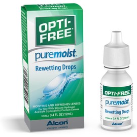 Opti-Free Puremoist Rewetting Drops, 12-mL