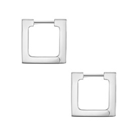 Glanzstücke München Women's Creole Earrings 925 Sterling Silver, Silver