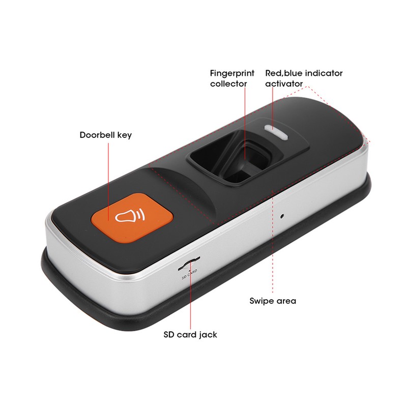 125KHZ Fingerprint Reader Access Control Memory Card Data Transfer RFID