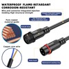 HaoDuoQian 2 Core 2Pin Led Connector 18AWG Big Size IP65