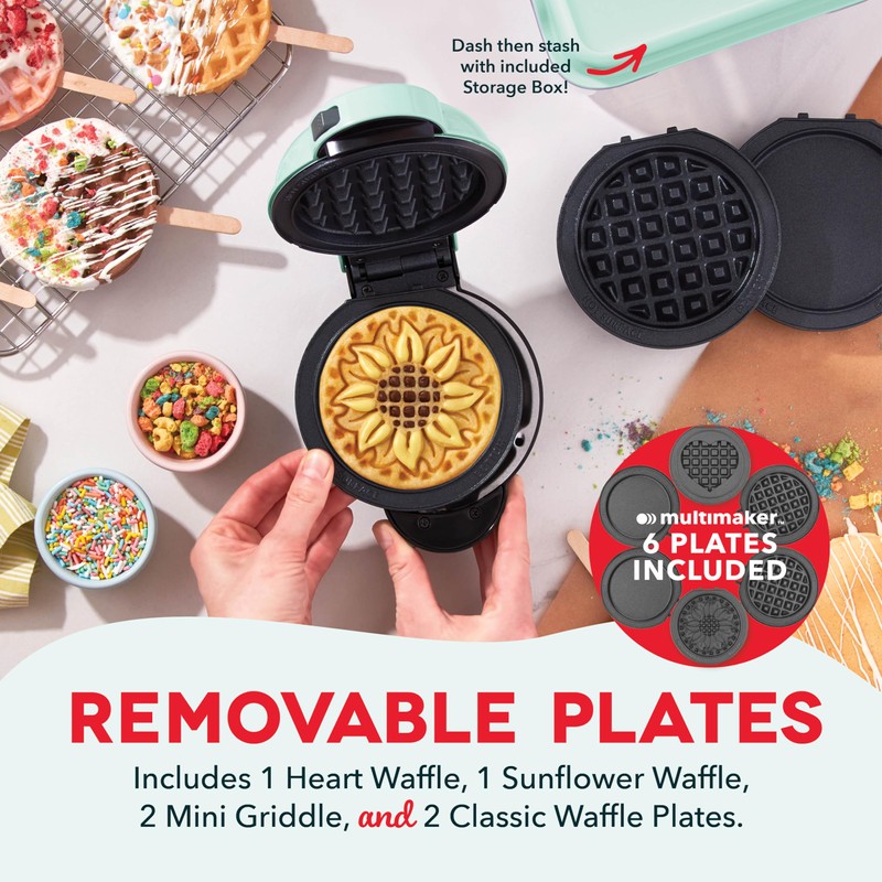 DASH MultiMaker® Mini System - Waffle Maker with Six 4”