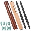 Heclia 4 Pcs Professional Cat Eye Nail Art Kit 3-in-1