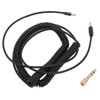 Coiled Headphone Cable Gold Plated Connector Replacement Headset Sound Cord