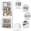 HIFIT Tall Bathroom Storage Cabinets, Modern Linen Storage Cabinet with