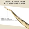 Pretty memory Eyelash Applicator Tool, Curved False Eyelash Tweezers for