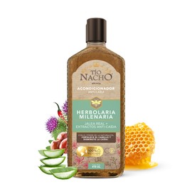 TIO NACHO - Acondicionador Herbolaria Milenaria. Fortalece el cabello y disminuye la caída, con jalea real y extractos anticaída. Empaque 100...      