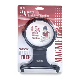 Carson MagniFree 2x Hands-Free Crafting Magnifier with 3.5x Spot Lens (HF-25)