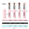 RuishiLinh 3 Pcs Makeup Brushes 4 In 1 Retractable Travel